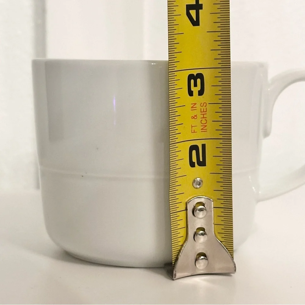 Crate & Barrel WHITE Mug Aaron Probyn Coffee Cup Indonesia Replacement Retired